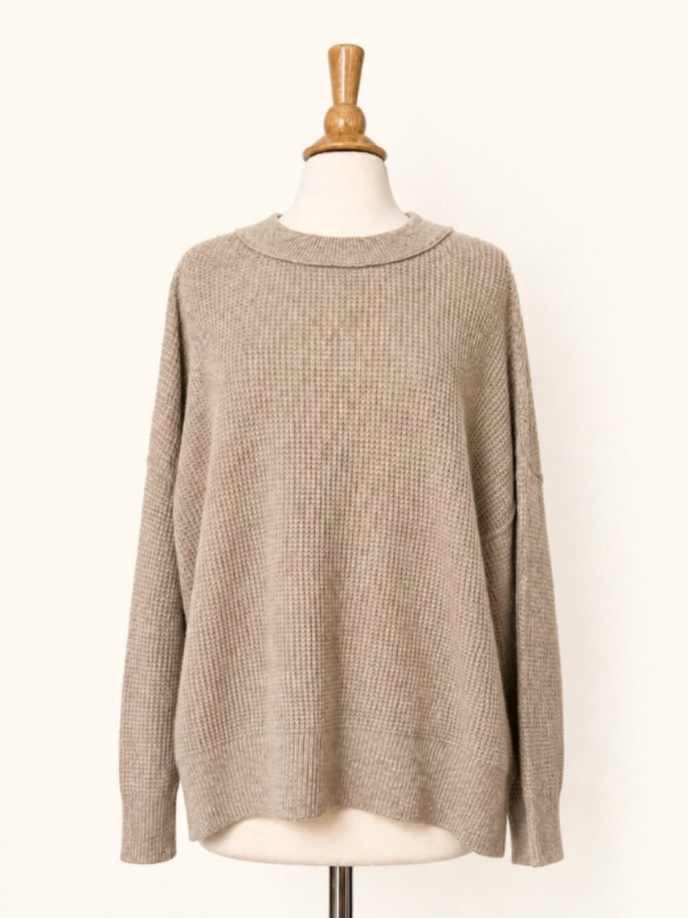 Aerie Oversized Waffle Crewneck Sweater